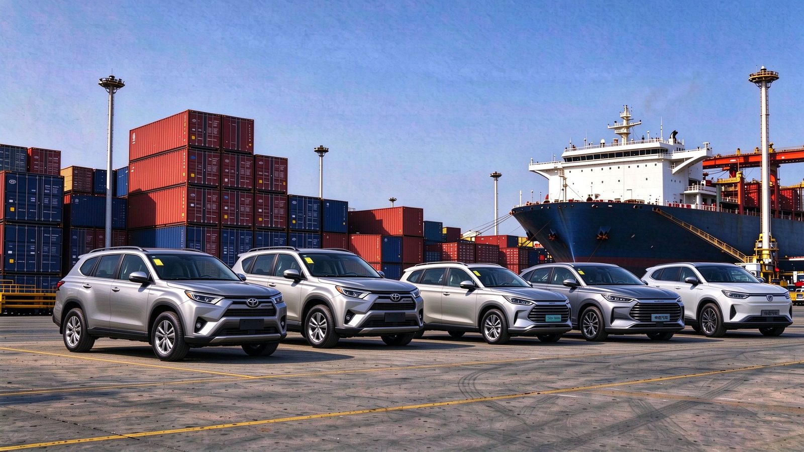Used cars in China bound for Nigeria